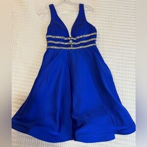 Dave and Johnny Blue Homecoming Dress